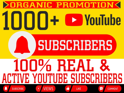 YouTube Subscribers | Organic YouTube Subscribers Growth |YouTube Marketing