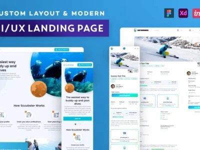 Landing Page UI UX Designed E-commerce, Shopify, WordPress, NFT Website