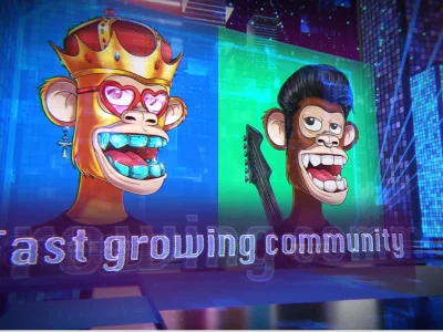 Metaverse themed nft promo video or nft trailer video