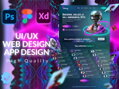 A pro UI/UX Design for your Website created by Figma or adobe xd | Upwork