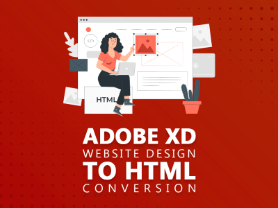 Adobe XD website design to HTML conversion