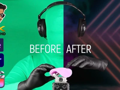 A green screen video background removal service within 12 hours