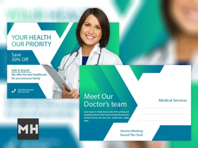 A modern postcard design to help your business standout.