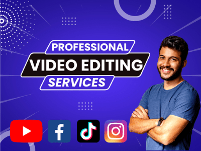 Professional video editing for YouTube within 24 Hours