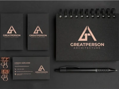 Minimalist lettermark, symbol , monogram, Initial name wordmark logo design