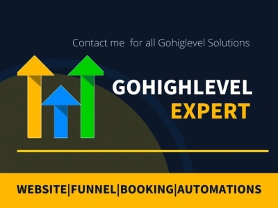 Gohighlevel website, Sales funnel, Landing page and Email Automations