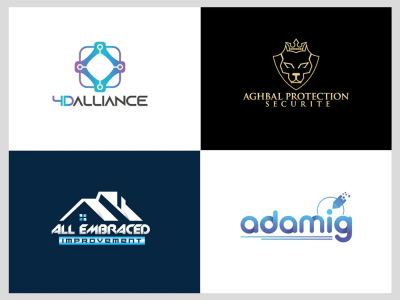 Minimalist logo, Wordmark Logo Design For Your Company or Business