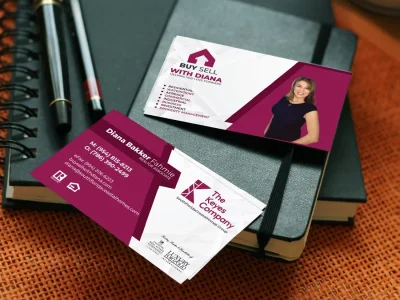 A modern, unique, outstanding business card for your services or business