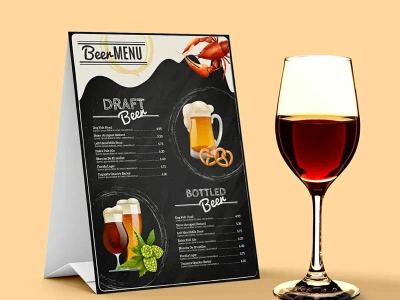 Modern restaurant menu, food menu, food price list or menu board