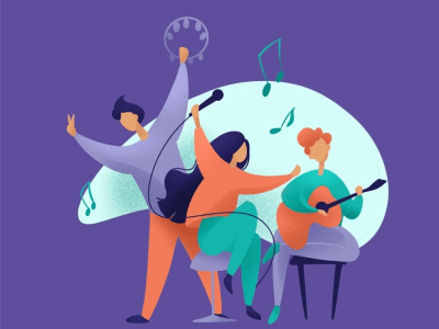 A modern flat illustration