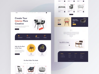 A web UI UX design, website design, landing page, and website redesign.
