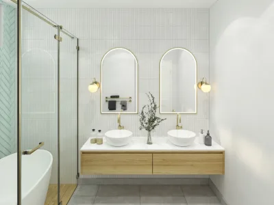An elegant bathroom design