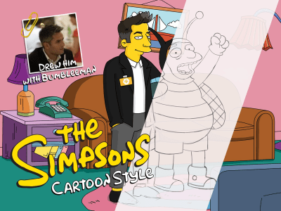 A unique Simpsons style illustration