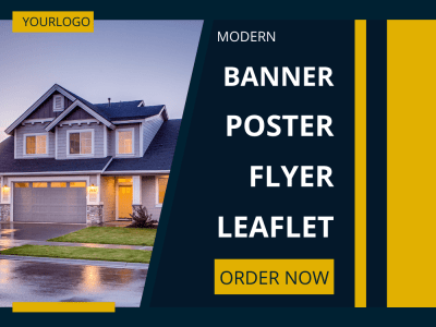 A professional Poster, Banner, flyer, and Leaflet design
