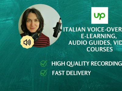 A professional italian e-learning voice over