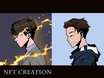 Unique draw anime NFT collections style azuki, pixel, cryptopunk, and so on