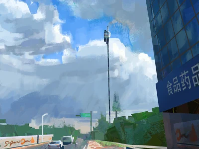An appealing landscape illustration