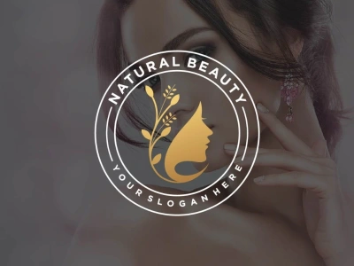 Cosmetics, skincare, beauty and makeup salon logo design