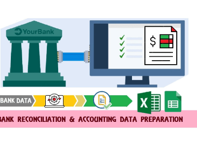 Bank reconciliation, accounts data preparation and billing data analysis
