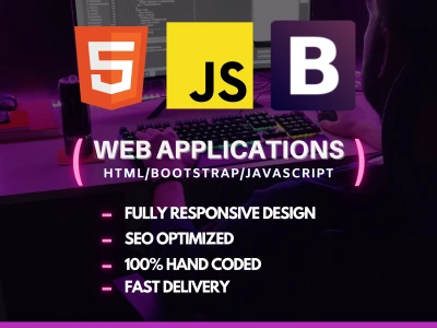 A Fully Responsible Html, Bootstrap, Javascript Web App | Upwork