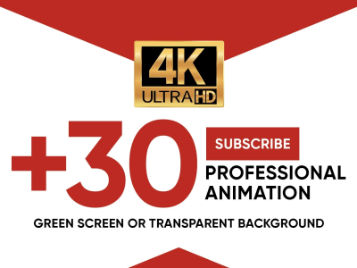 Make 30 creative Youtube Subscribe animations at a professional level