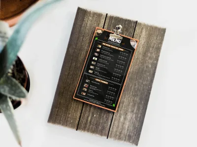 A modern menu design