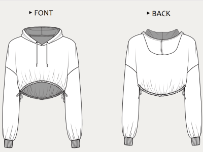 A perfect Fashion Flat for your proposed Women's Sportswear Design