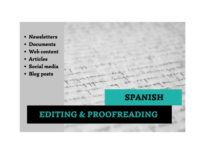 Spanish professional proofreading for a flawless text