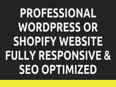 A Wordpress Website Fully Responsive and SEO Optimized | Upwork