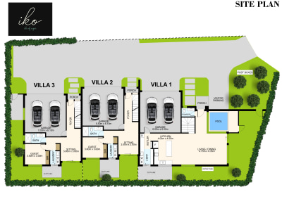 Architectural site plan and landscape design