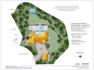Landscape design and 2d site plan drawings with planting details