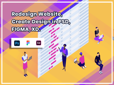 Redesign Website | Create Design in PSD | FIGMA | XD.