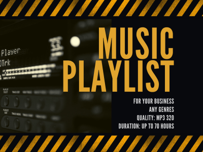 Up to 70 hours of the exclusive audio playlist for your business