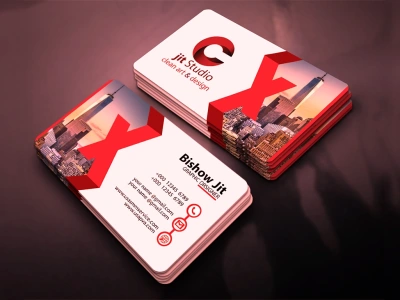 Professional modern minimalist luxury business card design