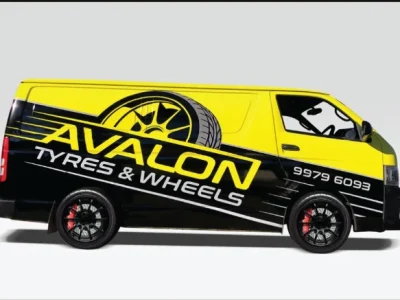 Vehicle wrap design, van, truck wrap
