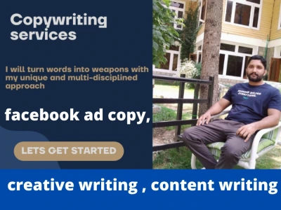 Facebook ads copy, creative content and copywriting services