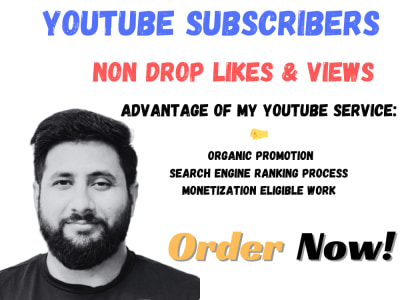 Non-drop Youtube subscribers, Monetization, Youtube Views, Youtube Likes
