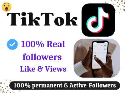 Organic Tiktok Followers, Like, Views | TikTok Marketing and promotion