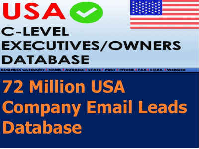 72 Million USA Company Email Leads Database | Upwork