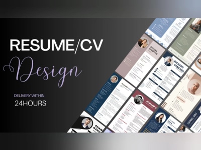A professional resume design and CV design in 24 hours
