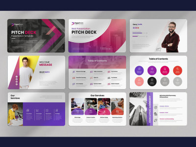 Pitch Deck, PowerPoint (PPT) Design, Keynote Design