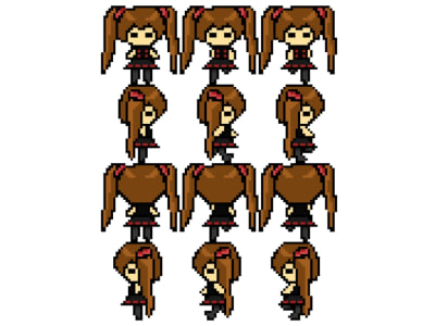 A 2D Pixel Art Game Character