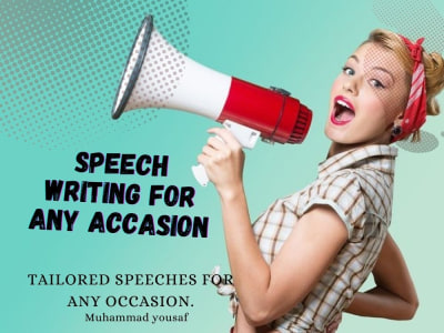 Speechwriting for any occasion🔊💬