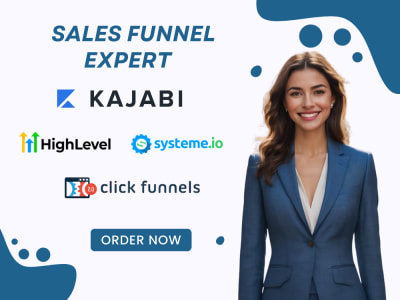 A Sales Funnel design GoHighLevel ClickFunnels Systeme io Kajabi Funnels