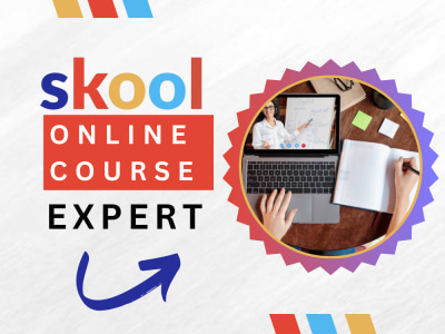 Skool online course, skool community, skool setup and optimization