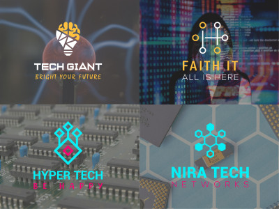 Technology, Software, Computer, Internet, IT, and Cyber Security Logo