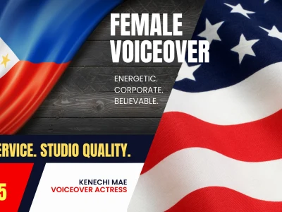An authentic and high-quality female Tagalog voiceover