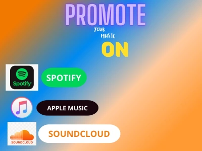 Large streams for your music on Soundcloud, Spotify and Apple music