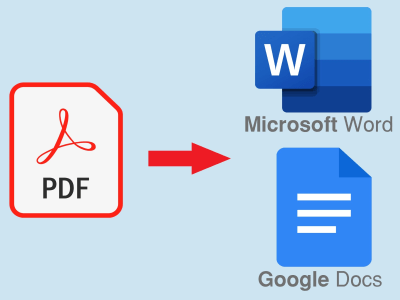 PDF to Microsoft Word | Google Docs conversion asap