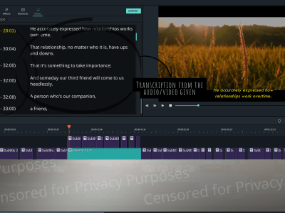 A written format of dialogues from an audio/video.
